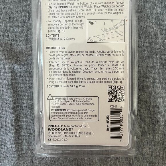 Pinecar Tapered Weights P351 2 oz - Picture 5 of 5